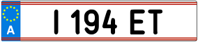 Trailer License Plate